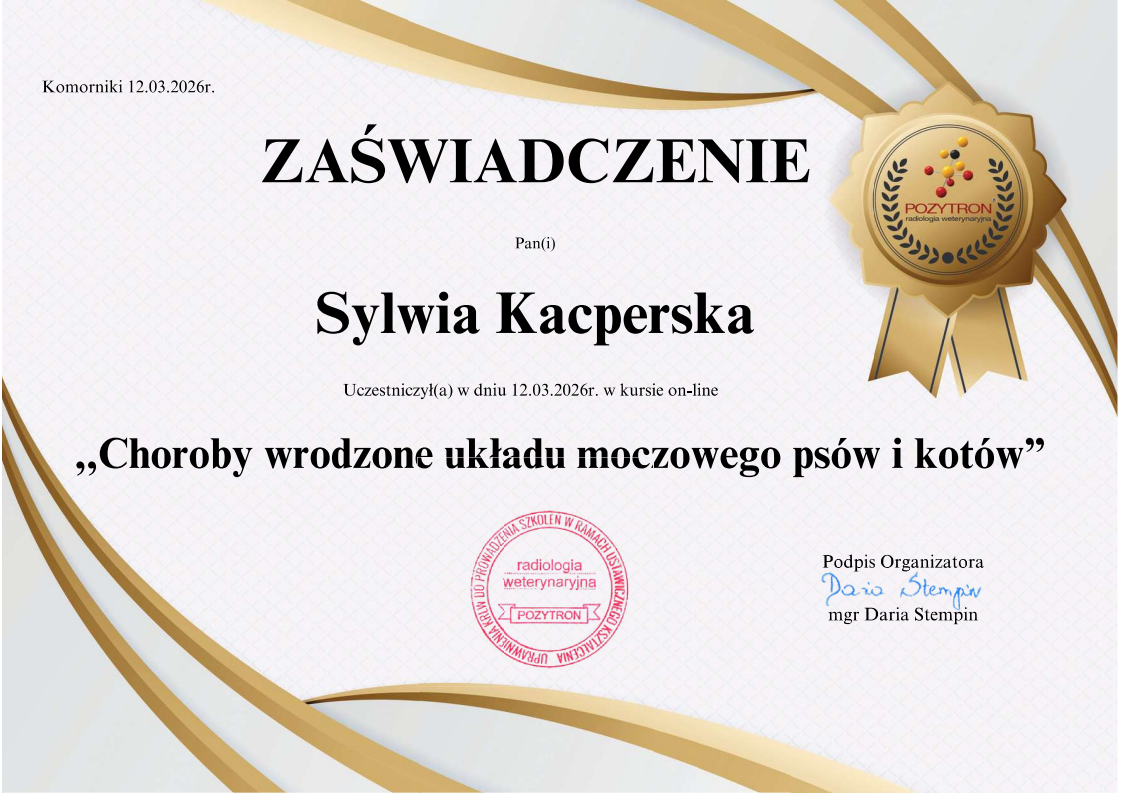 Pet School - Choroby wrodzone układu moczowego psów i kotów”